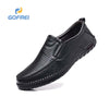 Lässige Slip-On-Lederschuhe mit weicher Sohle für Herren W122