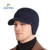 Winter-Fleece-Strickmütze für Herren