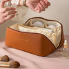 Leder Reisekosmetiktasche-(PJ14)