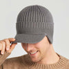 Winter-Fleece-Strickmütze für Herren