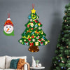 DIY-Beleuchteter Filz-Weihnachtsbaum-Set mit Schneemann-Adventskalender