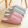 Unisex Winter Indoor Soft Sole Mute Rutschfeste Baumwollhausschuhe