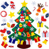 DIY-Beleuchteter Filz-Weihnachtsbaum-Set mit Schneemann-Adventskalender