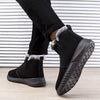 Herren Winter Kurze Warme Schneestiefel im einfachen Stil W095