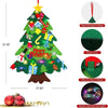 DIY-Beleuchteter Filz-Weihnachtsbaum-Set mit Schneemann-Adventskalender