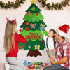 DIY-Beleuchteter Filz-Weihnachtsbaum-Set mit Schneemann-Adventskalender