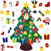 DIY-Beleuchteter Filz-Weihnachtsbaum-Set mit Schneemann-Adventskalender