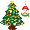 DIY-Beleuchteter Filz-Weihnachtsbaum-Set mit Schneemann-Adventskalender