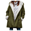 🎁Neujahrsverkauf 2025!❄️Warme Wintermäntel für Damen - Fleecegefütterte Jacken mit Knöpfen und Kapuze-(BC75)